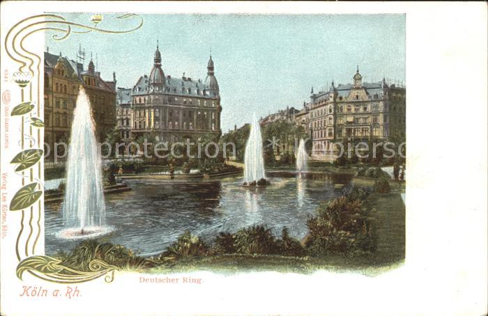 Koeln Rhein Deutscher Ring Fontaene