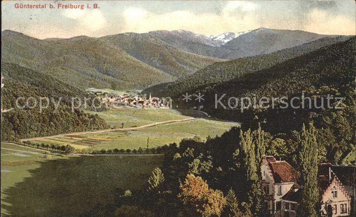Guenterstal Freiburg Panorama Schwarzwald