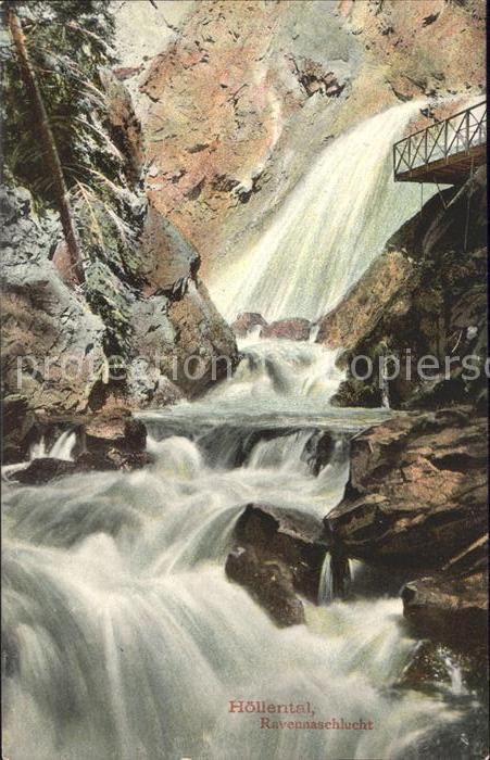 Hoellental Schwarzwald Ravennaschlucht Wasserfall