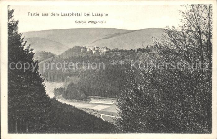 Laasphe BAD LAASPHE NRW Partie aus dem Laasphetal Schloss Wittgenstein