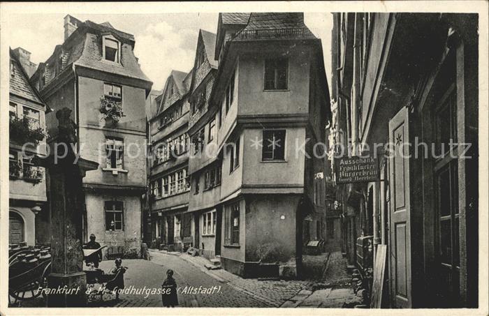 Frankfurt Main Goldhutgasse Altstadt