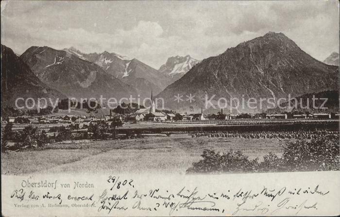 Oberstdorf Gesamtansicht mit Alpenpanorama