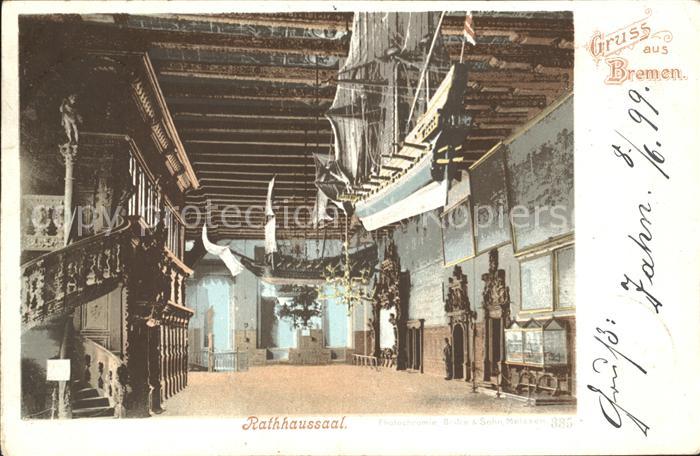 BREMEN CITY Rathaussaal Segelschiff Modell