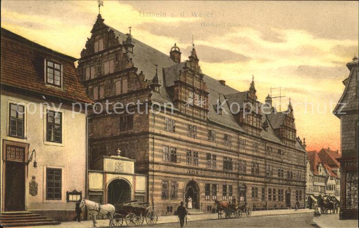 Hameln Weser Hochzeitshaus Pferdekutsche