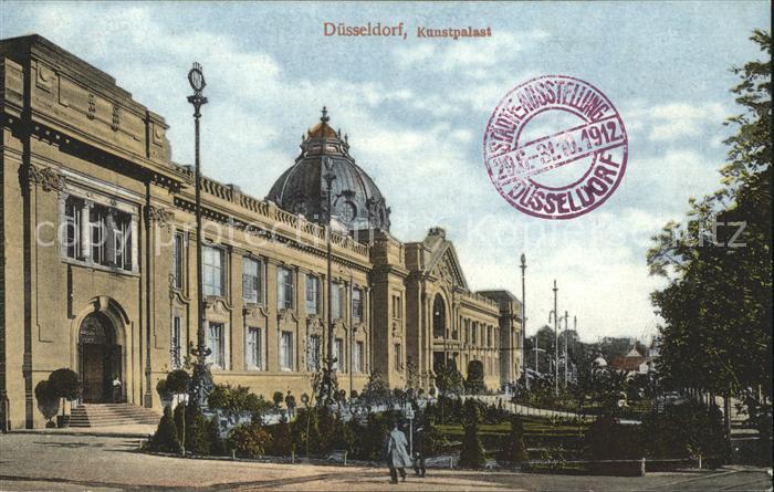 DuessELDORF CITY Kunstpalast Stempel Staedte Ausstellung