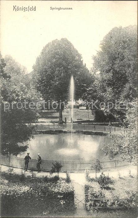 Koenigsfeld Schwarzwald Springbrunnen Park