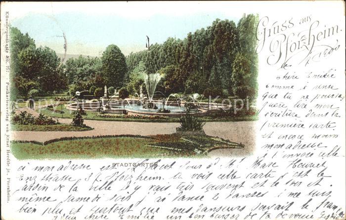 Pforzheim Stadtgarten Springbrunnen