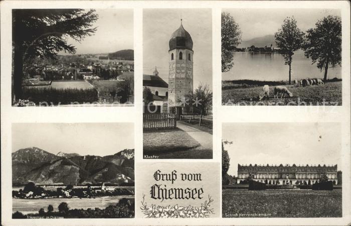 Prien Chiemsee Kloster Schafe Schloss Herrenchiemsee Fraueninsel