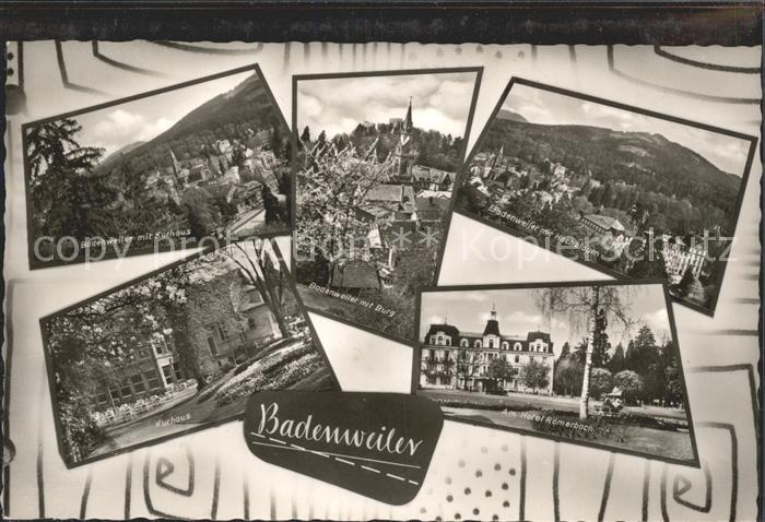 BADENWEILER BW Kurhaus Hochblauen Hotel Roemerbach Burg