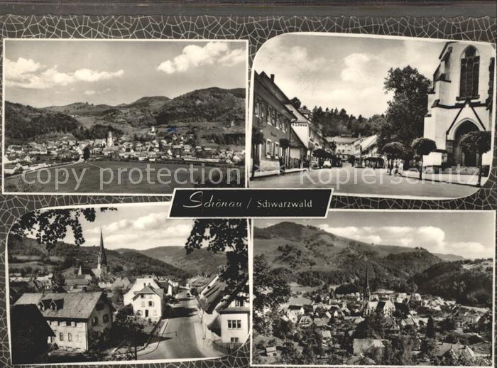 Schoenau Schwarzwald Teilansichten Luftkurort