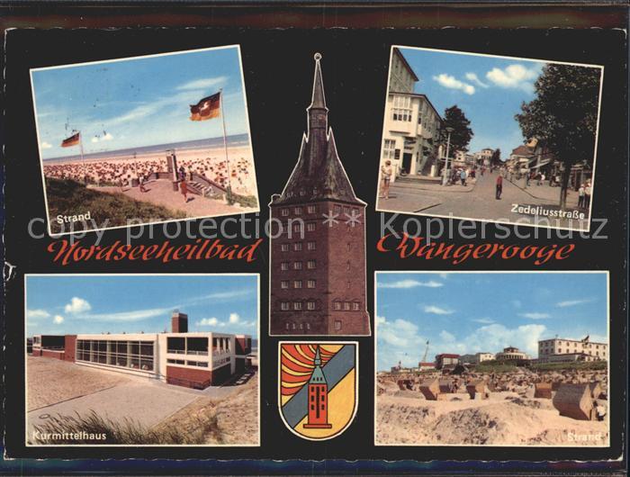 Wangerooge Nordseebad Strand Zedeliusstrasse Kurmittelhaus Wappen