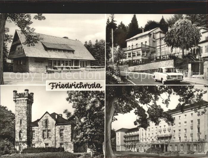 Friedrichroda Heuberghaus am Rennsteig Sanatorium Schloss FDGB Erholungsheim Ulb