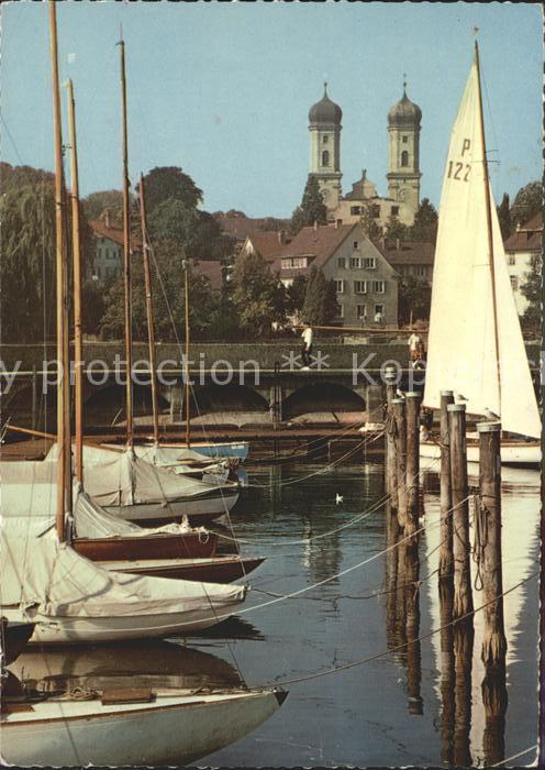Friedrichshafen Bodensee Yachthafen und Schlosskirche
