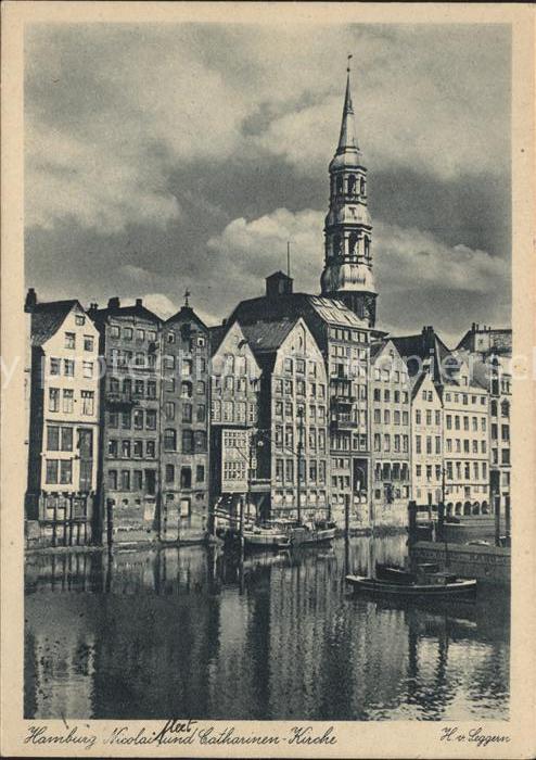 HAMBURG  CITY Nicolai und Katharinen Kirche