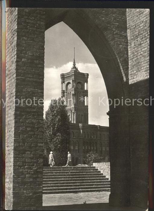 BERLIN  CITY Blick zum Rathaus Hauptstadt der DDR