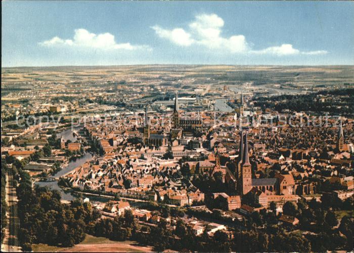LueBECK CITY Fliegeraufnahme