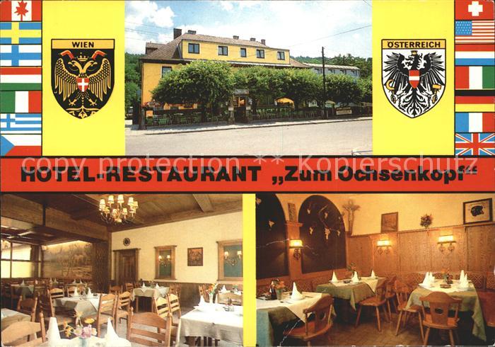 Wien Hotel Restaurant zum Ochsenkopf mit Lageplan
