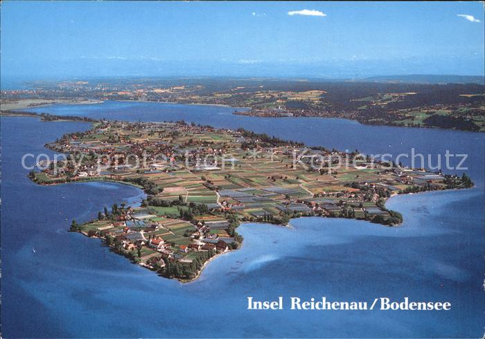Insel Reichenau Fliegeraufnahme Bodensee