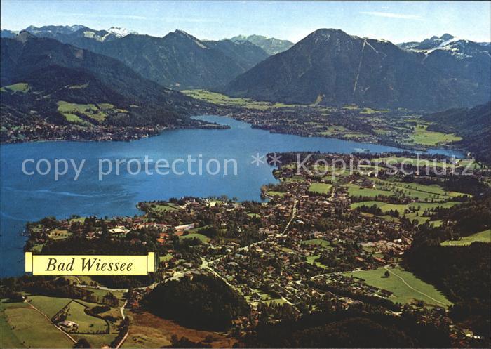 Bad Wiessee Fliegeraufnahme mit Tegernsee und Wallberg