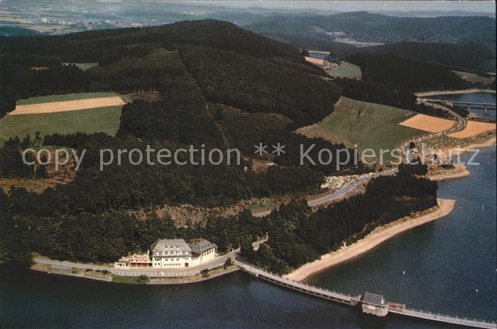 Listertalsperre Fliegeraufnahme Hotel Restaurant Biggesee