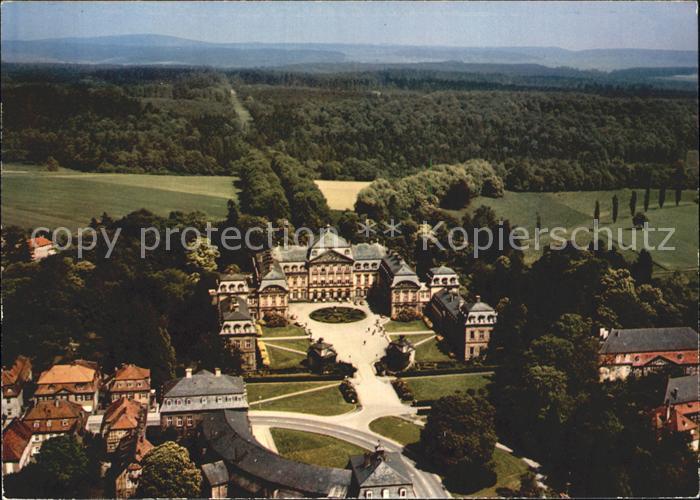 Bad Arolsen Fliegeraufnahme Waldeck Schloss mit Tiergarten