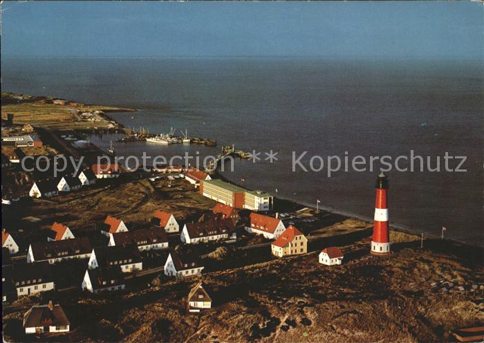 Hoernum Sylt Fliegeraufnahme mit Leuchtturm