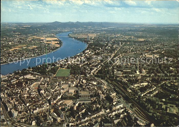Bonn Rhein Fliegeraufnahme