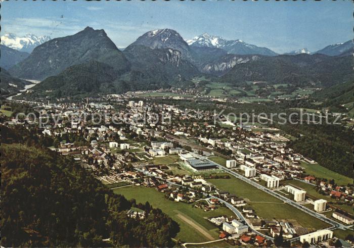Bad Reichenhall Fliegeraufnahme mit Loferer Steinberge