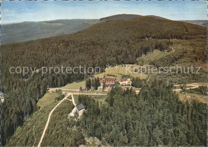 Plaettig Kurhaus Fliegeraufnahme mit Kapelle Maria-Frieden