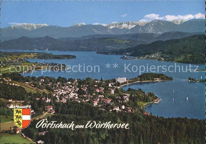 Poertschach Woerthersee Woerthersee Fliegeraufnahme Woerthersee