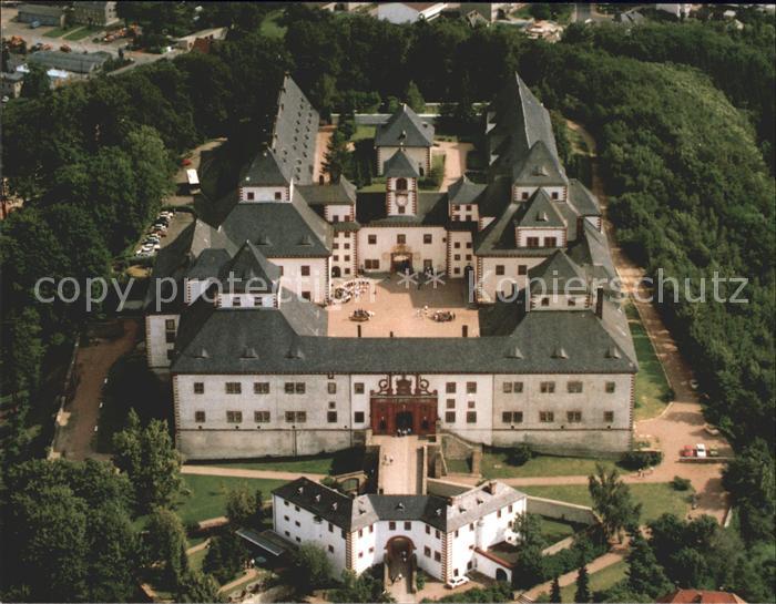 Augustusburg Fliegeraufnahme Schloss