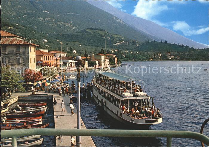 Malcesine Lago di Garda Lago di Garda Schiff Landungsbruecke