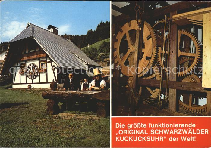 Schonach Schwarzwald Weltgroesstes Holzraederwerk mit Kuckucksruf