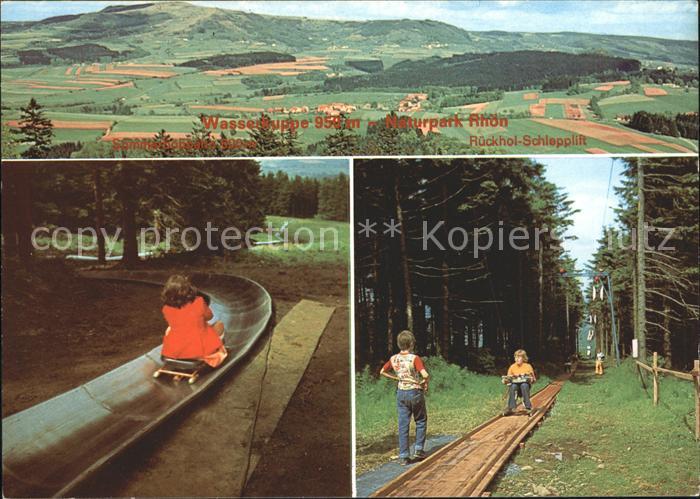 Bad Kissingen Wasserkuppe Naturpark Rhoen Sommerbobbahn