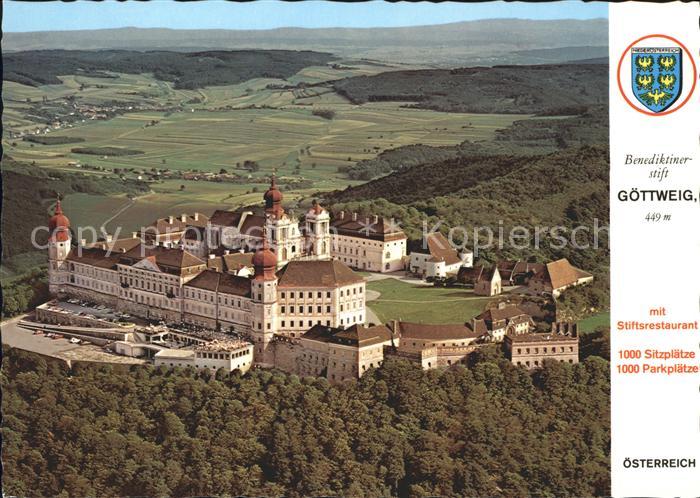Furth Goettweig Fliegeraufnahme Benediktinerstift Goettweig