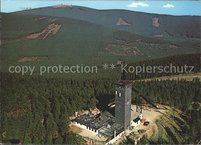 Braunlage Harz Fliegeraufnahme Wurmbergschanze mit Aussichtsturm
