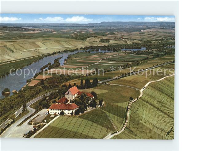 Volkach Fliegeraufnahme Vogelsburg