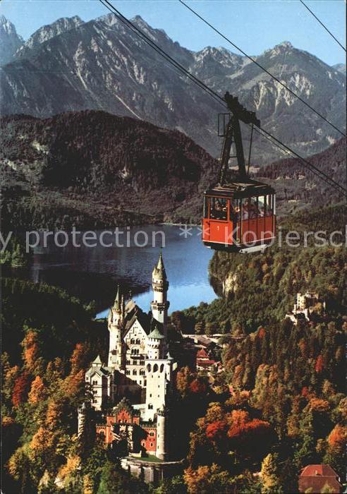 Seilbahn Tegelberg Schwangau Fuessen Koenigsschloss Neuschwanstein Alpsee
