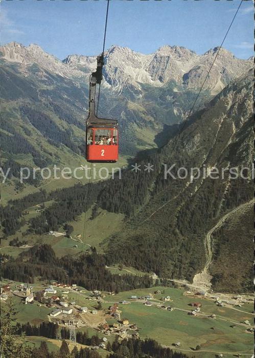 Seilbahn Walmendingerhorn Mittelberg Hammerspitze Schafalpen