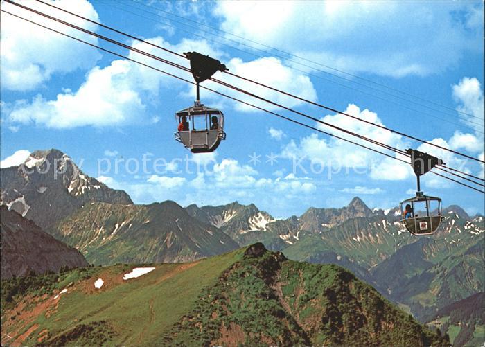 Seilbahn Riezlern Kanzelwand Kleinwalsertal Widderstein Hochkuenzelspitze