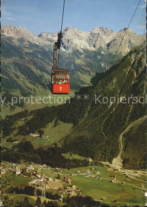 Seilbahn Walmendingerhorn Mittelberg Hammerspitze Schafalpen