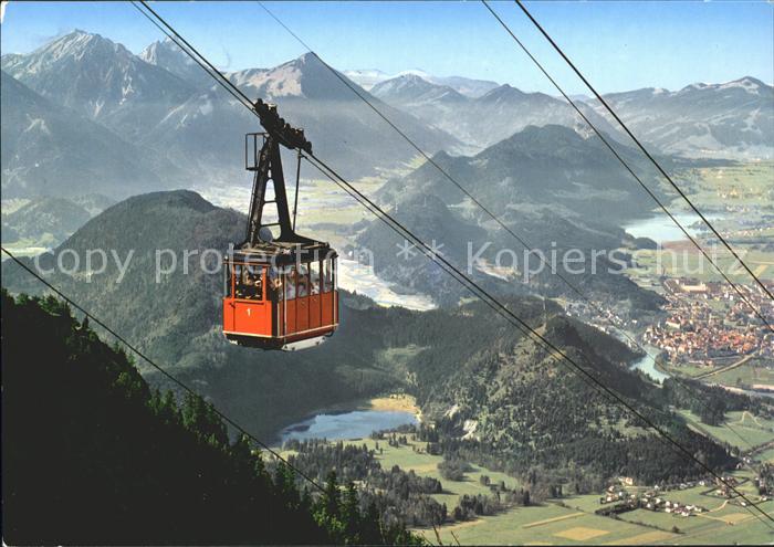 Seilbahn Tegelberg Schwangau Fuessen Brentenjoch Aggenstein