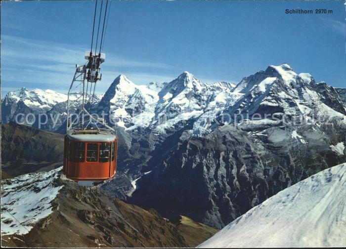 Seilbahn Schilthorn Muerren Eiger Moench Jungfrau