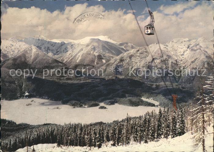 Seilbahn Bayerische Zugspitzbahn Eibsee Ammergauer Berge