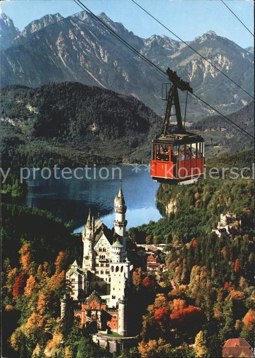 Seilbahn Tegelberg Schwangau Fuessen Koenigsschloesser Neuschwanstein und Hohens