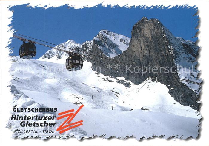 Seilbahn Gletscherbus Hintertux Gletscher Zillertal Laermstange