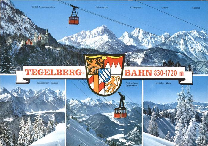 Seilbahn Tegelberg Tannheimer Gruppe Schloss Neuschwanstein Breitenberg