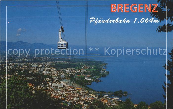 Seilbahn Pfaender Bregenz am Bodensee Vorarlberg