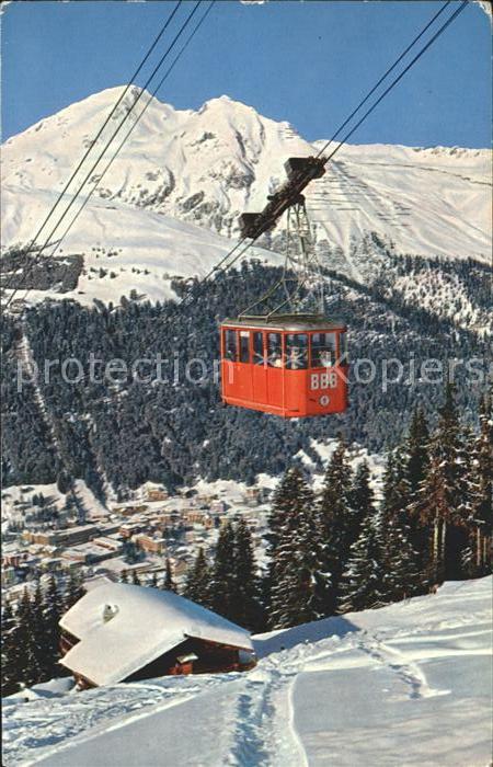 Seilbahn Braeabueel-Jakobshorn Strela Schiahoerner Davos