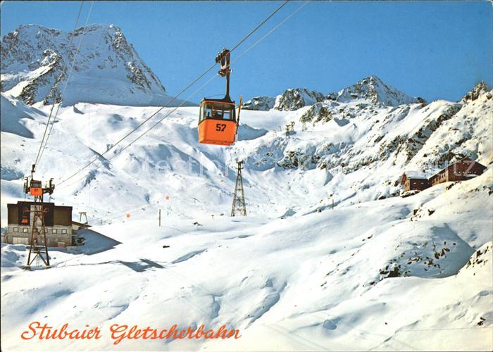 Seilbahn Stubaier Gletscherbahn Mittelstation Fernau Dresdner Huette
